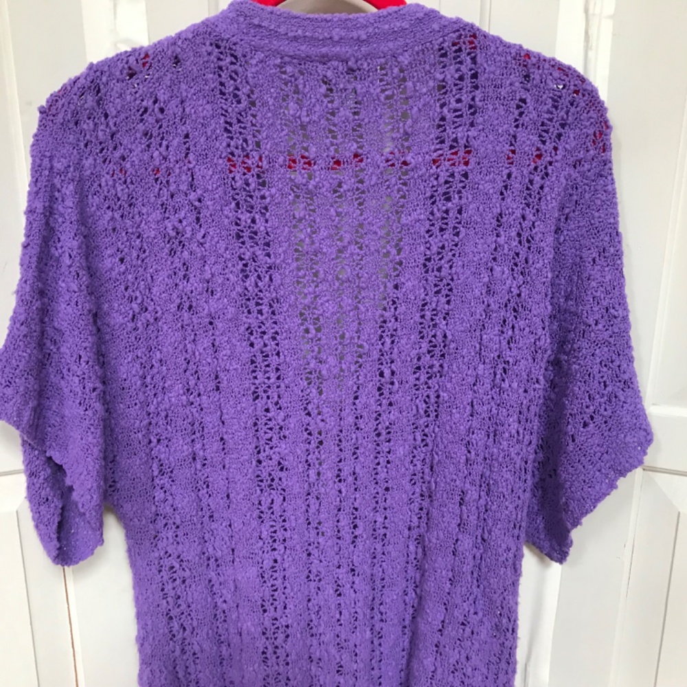 WindiRiver Purple Women's Soft Cardigan Sweater - Picture 15 of 16